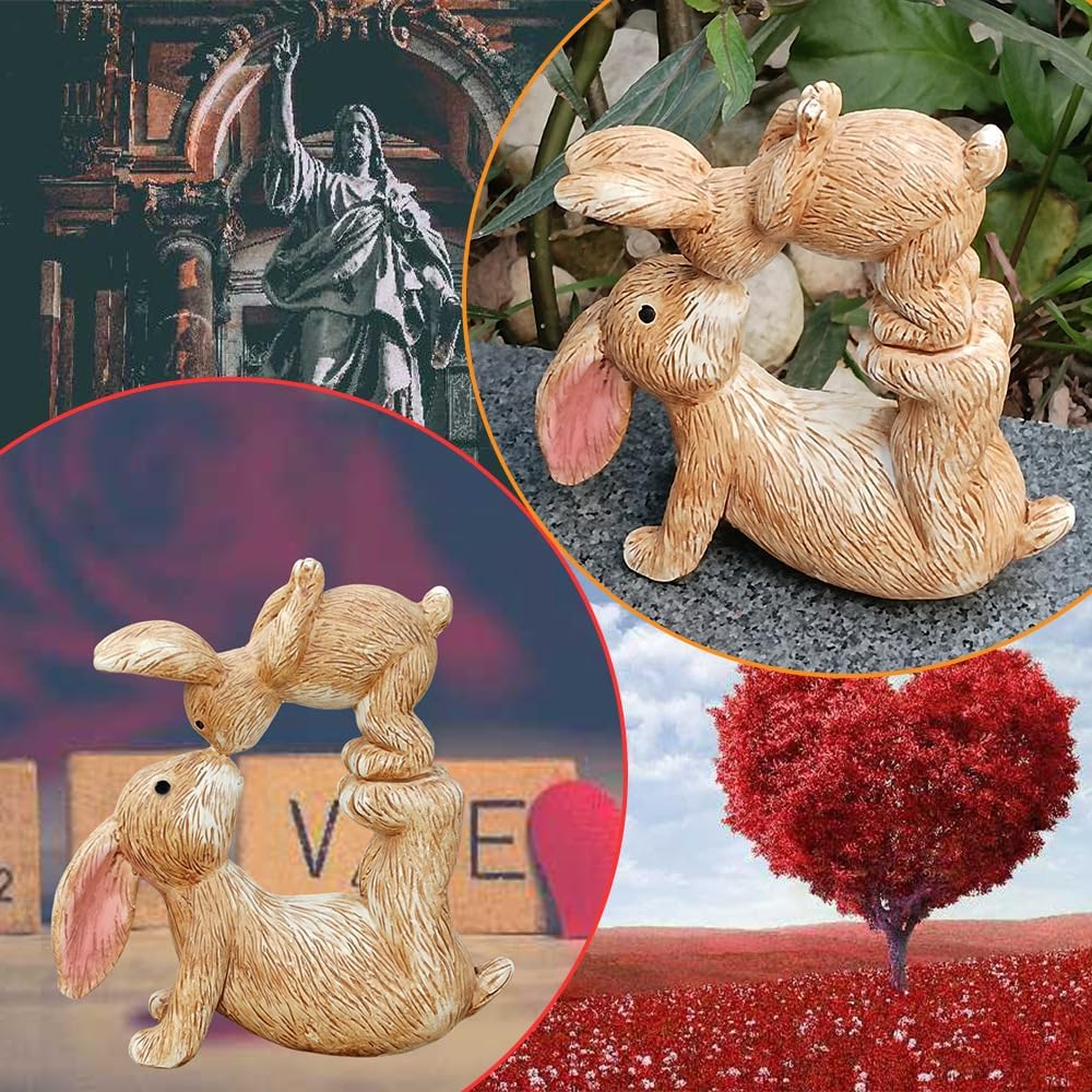 Regine Switzerland Rabbit-Shaped Statues - Charming Easter Ornaments | Perfect Gifts for Him & Her