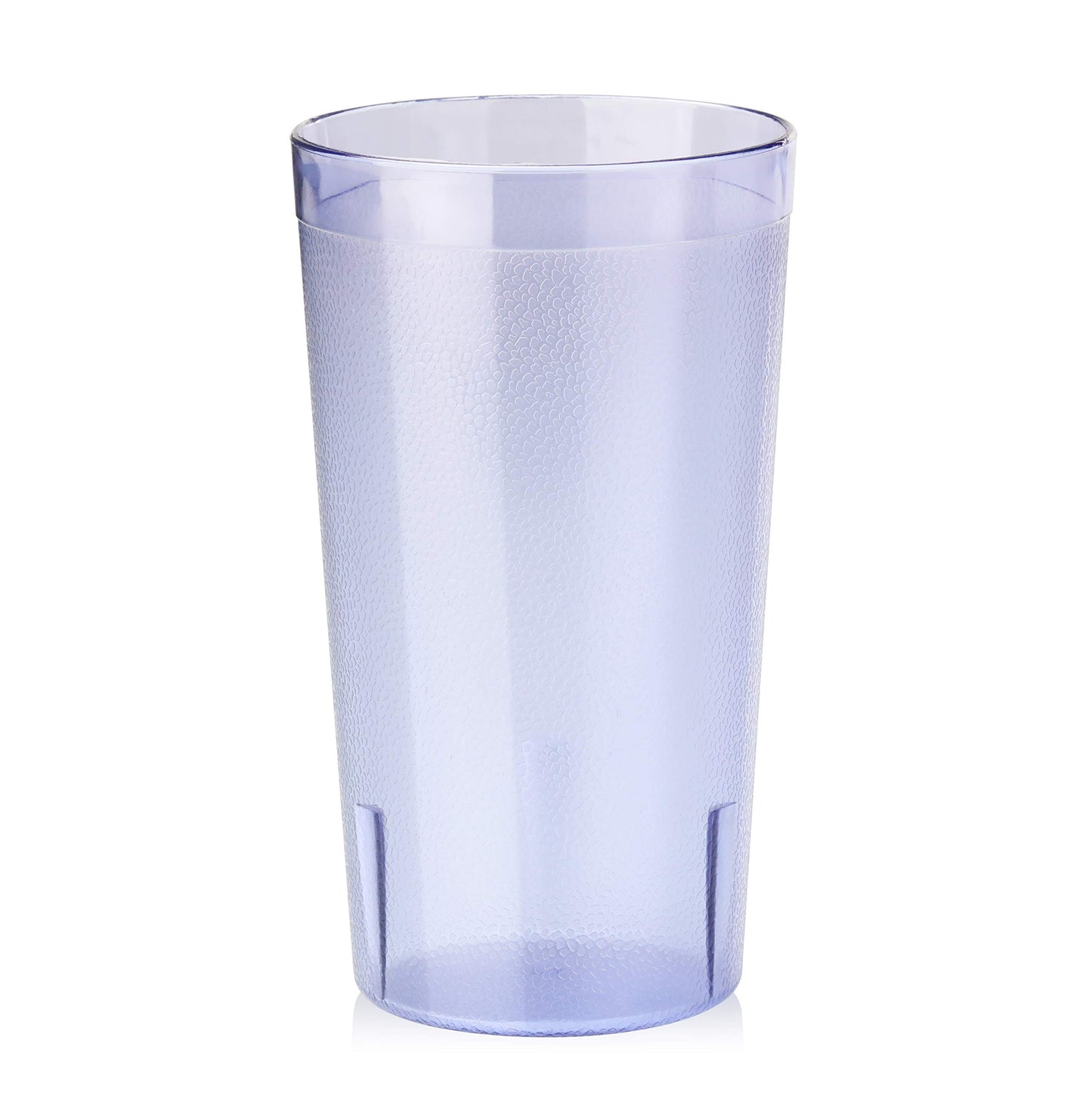 New Star Foodservice Restaurant-Grade Polycarbonate Beverage Tumblers, 12 oz, Blue, Set of 12