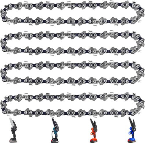 6 Inch Chainsaw Chain by [Brand Name] - 1/4" LP Pitch, .043'' Gauge, 37 Drive Links | Replacement for Mini Cordless Electric Chainsaws