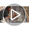 Jixrolyn 3-in-1 Baby Bassinet Bedside Sleeper Grey, Adjustable Height & All-Air Mesh