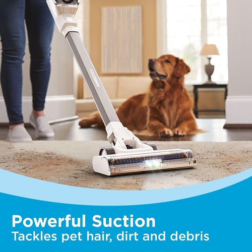 BLACK+DECKER POWERSERIES 16V MAX Cordless Stick Vacuum - Lightweight, Multi-Surface, LED Lights, White