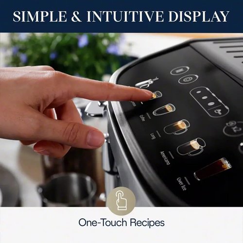 De'Longhi Magnifica Evo Automatic Espresso Machine - Manual Milk Frother, Built-In Grinder & Auto-Clean | ECAM29043SB