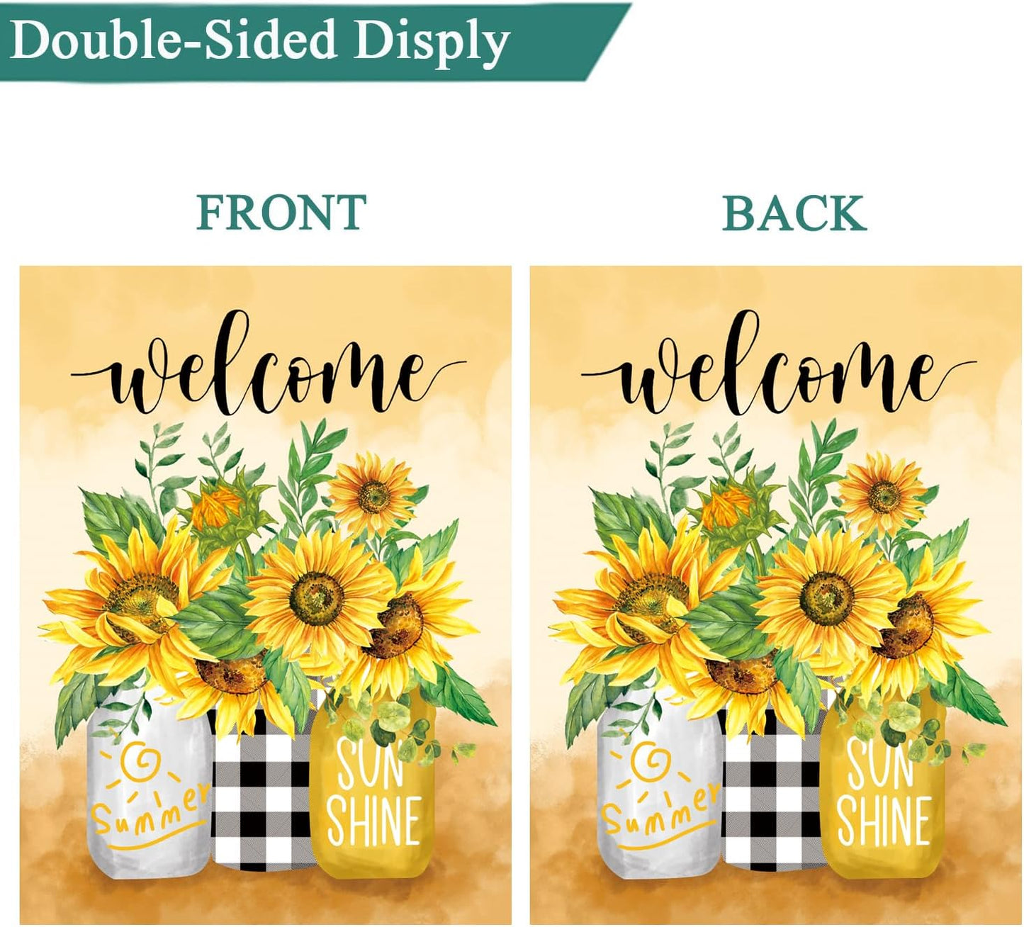Seasonal Garden Flags by [Brand Name] - Set of 12 Double-Sided 12 x 18 Inch Yard Flags for All Seasons