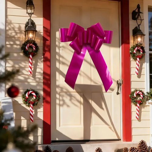 Big Car Bow - 30-Inch Giant Pink Christmas Bow for Gift Wrapping & Special Occasions