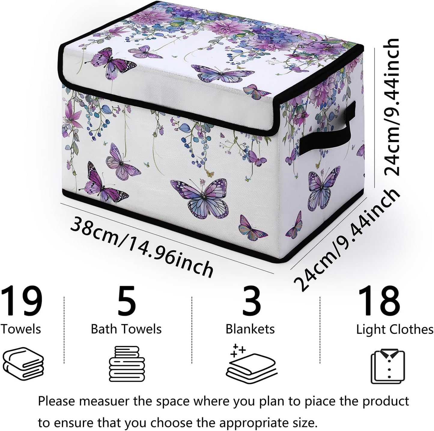Skiennix Stackable Clothes Storage Bins - Lidded Organizers for Home & Office | 3-Pack Under Bed Containers