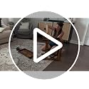 Rustic Brown Narrow End Table with Outlets & USB Charging - Industrial Style, 21.7"