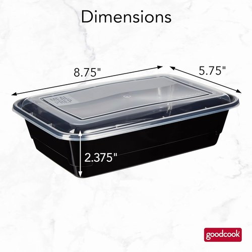 GoodCook Meal Prep Containers - Durable, BPA-Free | Perfect for Meal Planning & Storage