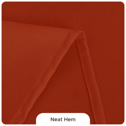 Fitable 8 Pack Rectangle Tablecloths: Stain Resistant Wrinkle Free Circle Table Clothes, Washable Reusable Polyester Table Covers for Wedding Party Birthday Banquet Reception(Rust, 60x102 Inch)