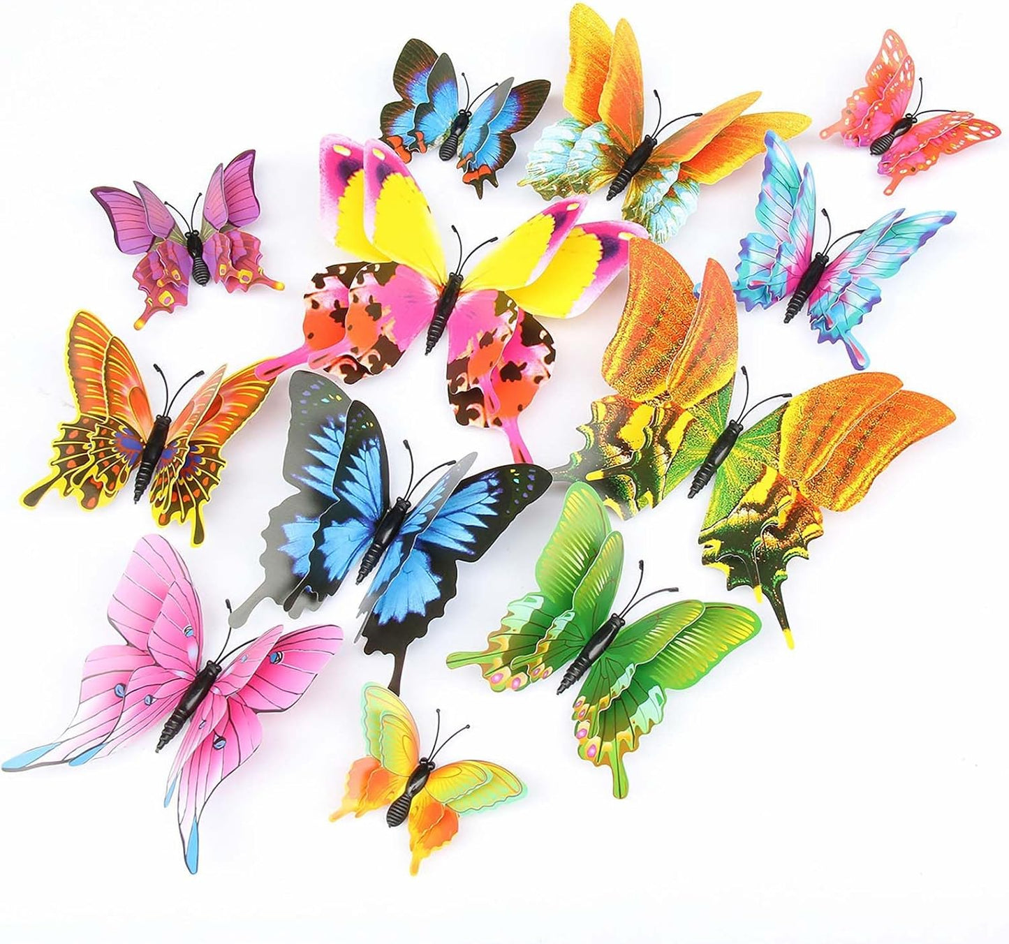 OPSEAM 3D Butterfly Wall Decor - 24 PCS Magnetic Stickers for Party Decorations | Swallow Design