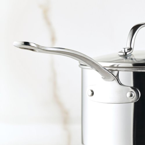 Farberware Millennium Stainless Steel Sauce Pan/Saucepan with Lid, 3 Quart, Silver