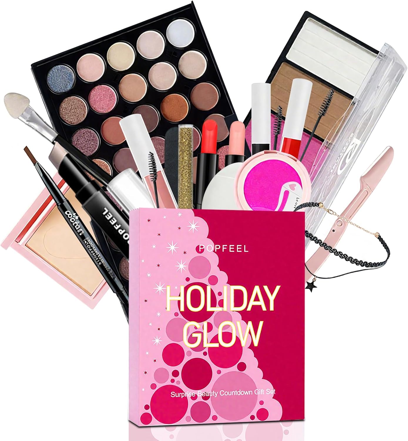 MYUPDALIN Makeup Kit - Complete Makeup Set for Teens & Women | Holiday Advent Calendar Surprise