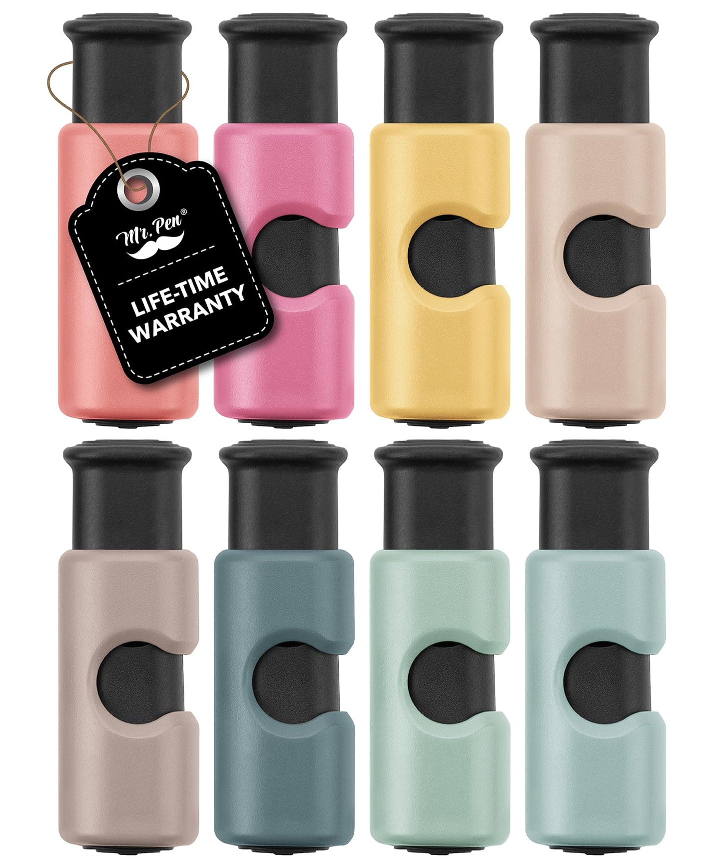 Mr. Pen- Squeeze and Lock Bread Bag Clips, 2.4 Inch, 8 Pack, Multicolor Squeeze Lock Clips, Reusable Bag Closures for Bread, Snacks, Coffee, Food Storage, Fits Thick and Thin Bags