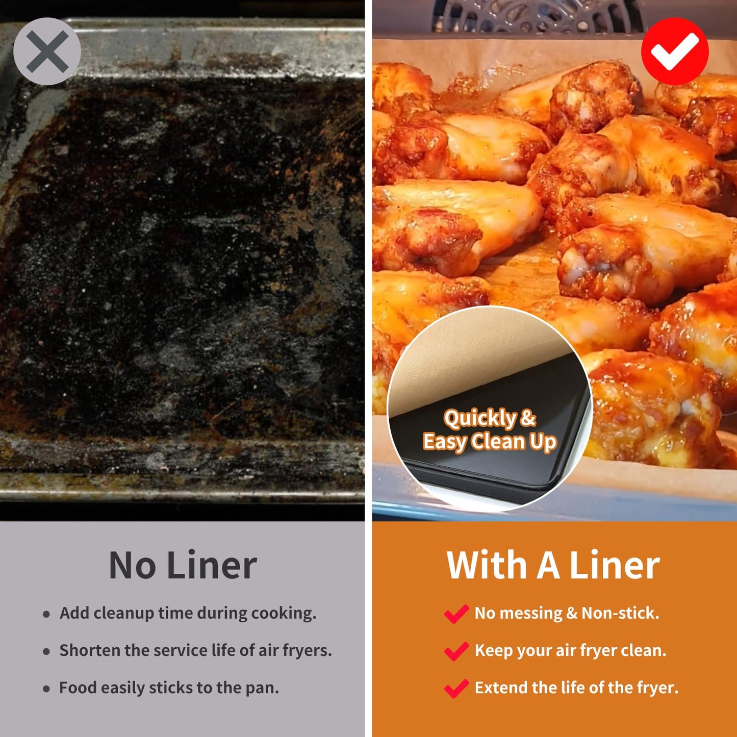 Air Fryer Parchment Paper for Ninja 12-in-1 Double Oven DCT451 DCT401 DCT601 DCT651, 100PCS Air Fryer Disposable Liners for Ninja Foodi Airfryer Combo