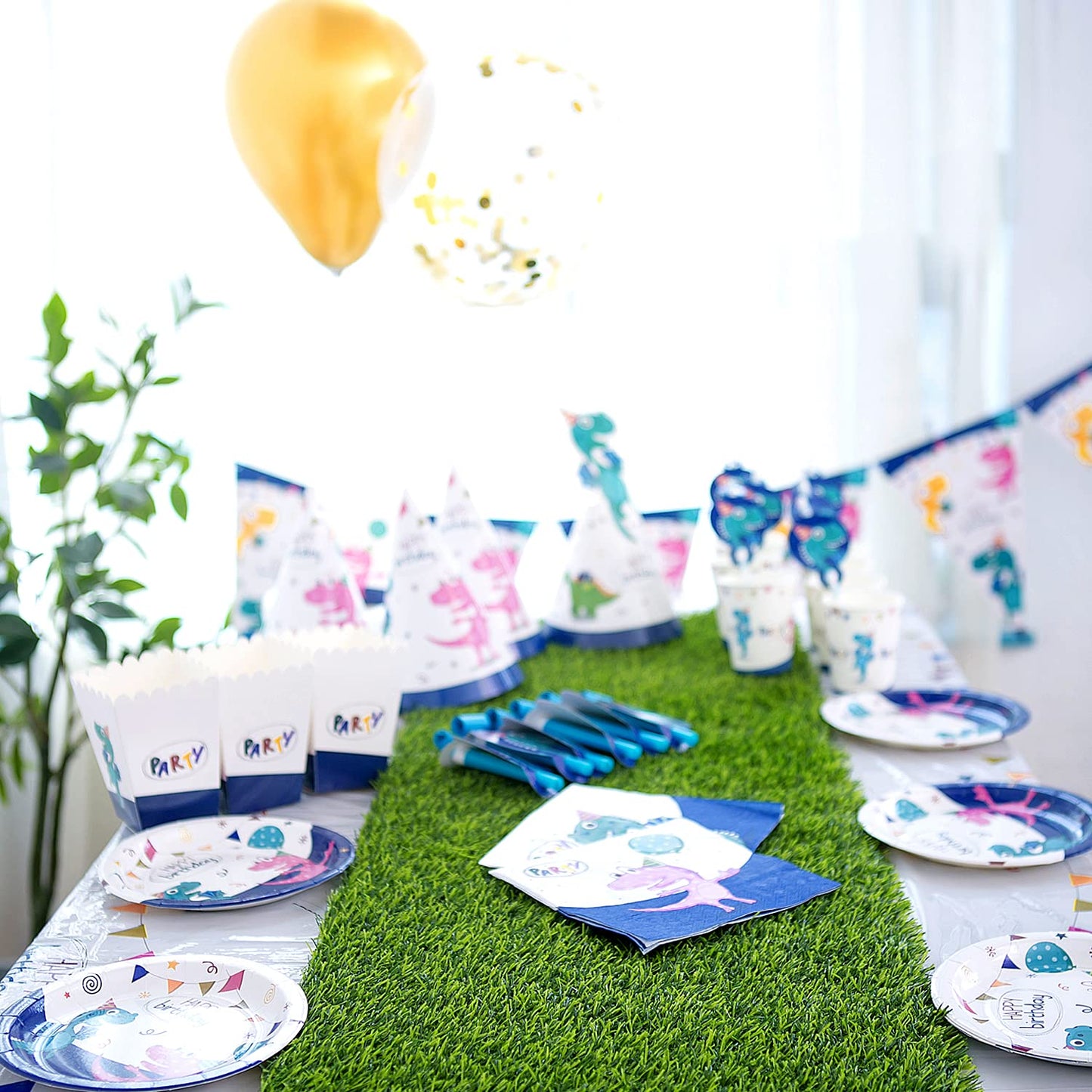 14" x 144" Artificial Grass Table Runner, Perfect for Parties, Birthdays, Restaurant Decoration, Bridal and Baby Showers, Spring, Fall Holidays, Receptions, Candy buffets, Dessert Tables, Wedding