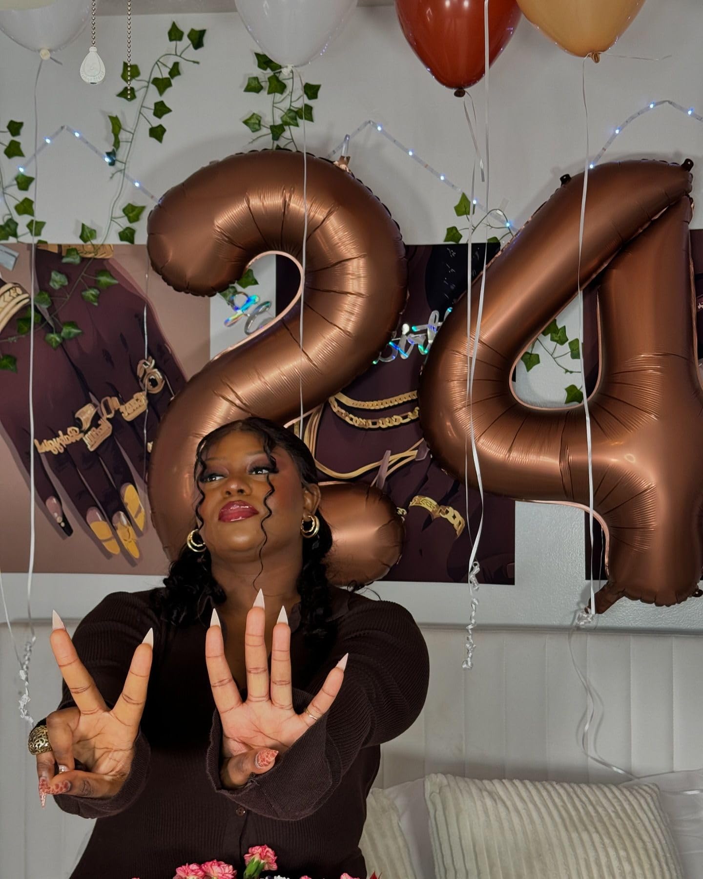 Dark Brown Number 13 Balloon 40 inch, Coffee Brown 13 Number Balloons, 13th Birthday Decorations, Chocolate 13 Year Old Girls Boys Dark Brown Party Supplies