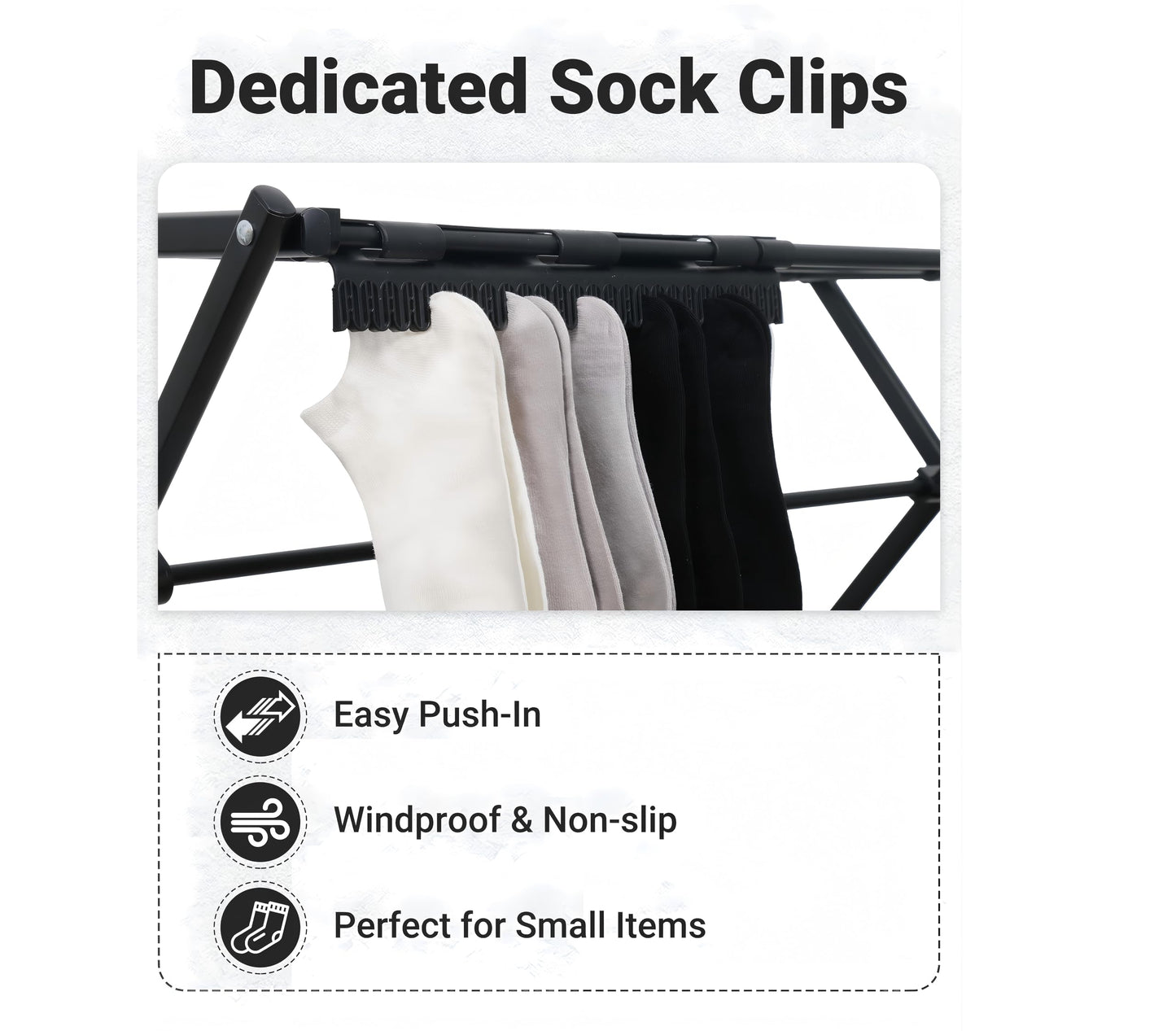 ZOES HOMEWARE 4 Tier Clothes Drying Rack Foldable | Foldable Clothing Drying Rack | Laundry Drying Rack Collapsible for Laundry Room, Dorm, Expandable Sturdy Metal Design | Black 29"L x 11.5"W x 53"H