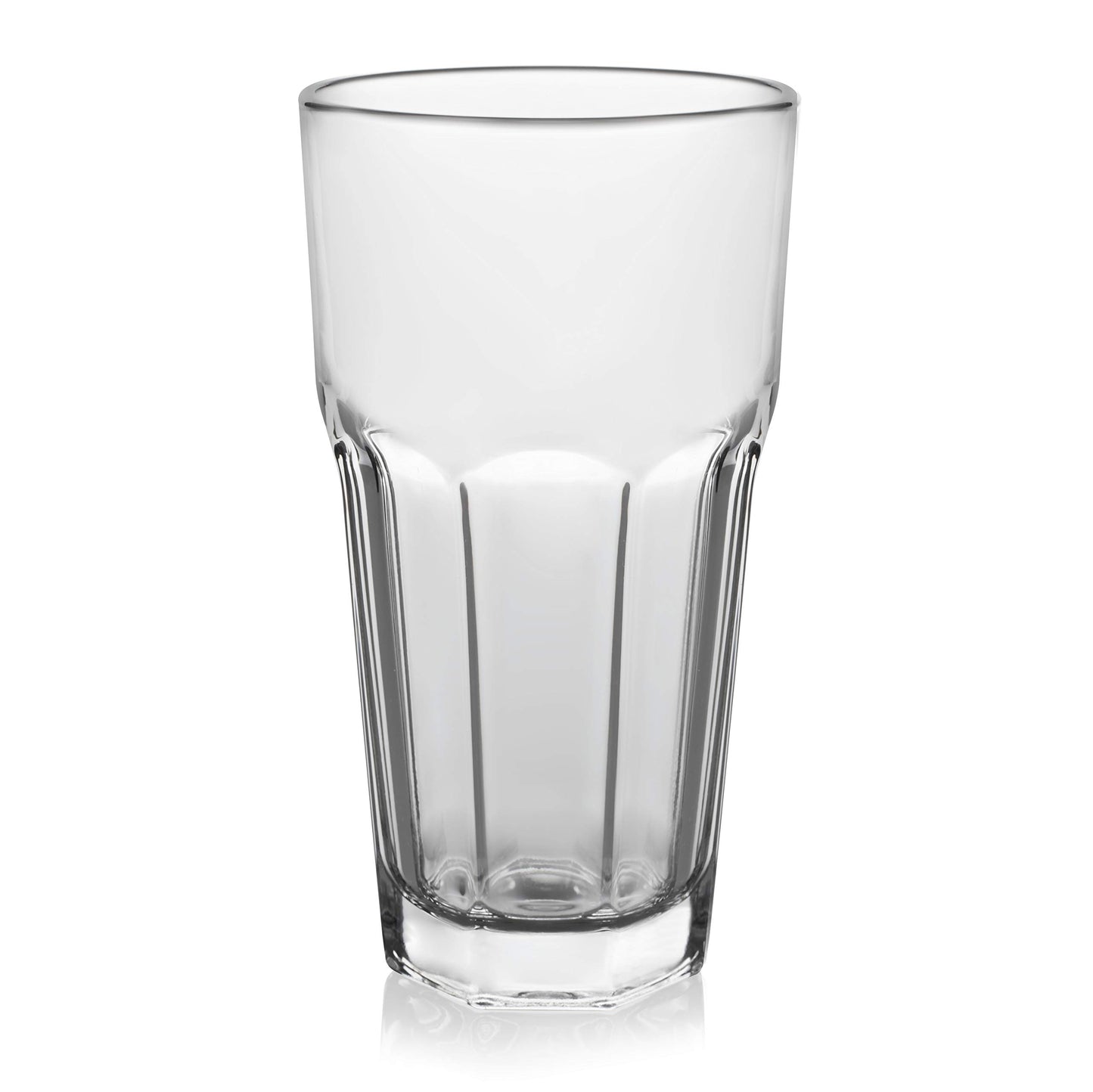 Libbey Gibraltar Drinking Glass Drinking Cup Set, Iconic Heavy Base Bar Glassware Thick Drinking Glasses Set of 12, 16-Ounce Glass Tumbler