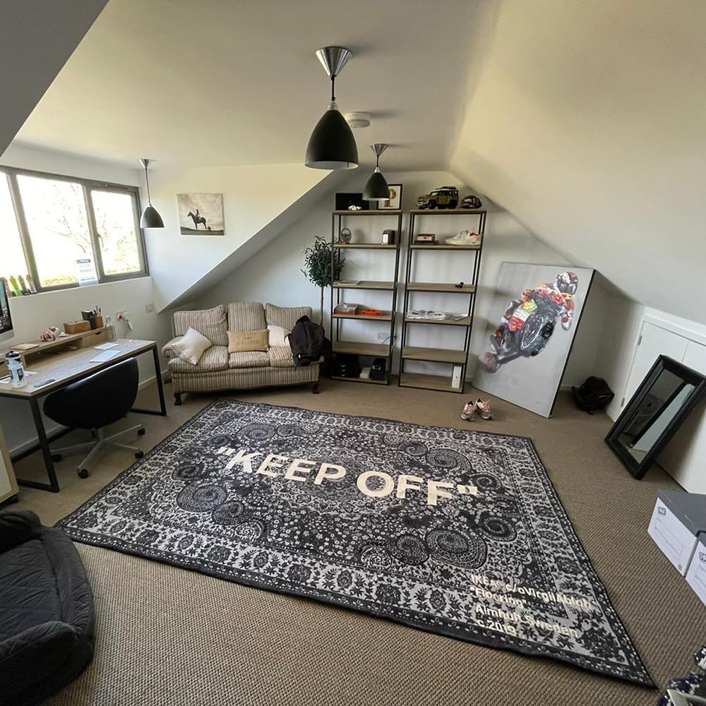 **KEEP OFF Rug - Classic Paisley Cashmere Area Rug | Artistic Home Decor - 20" x 32" Doormat**