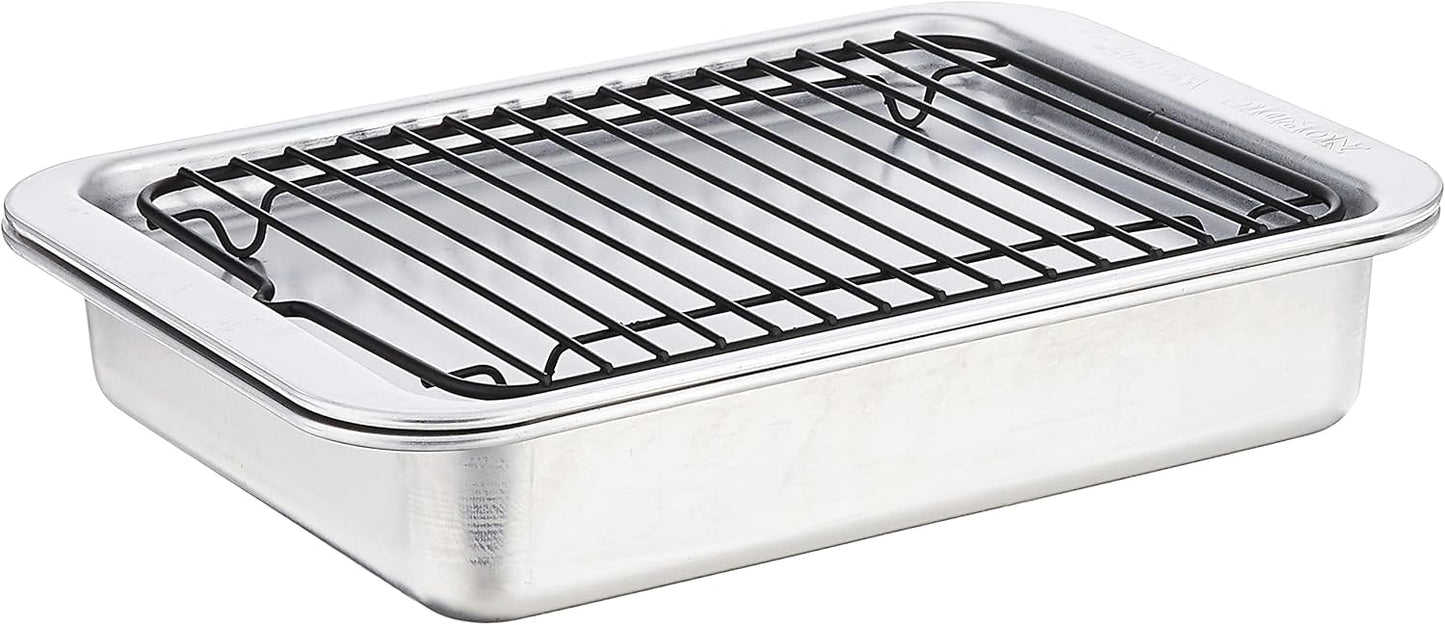 Nordic Ware Naturals 3-Piece Compact Pan Set | Toaster Oven & Air Fryer Safe | Perfect for 1-2 Portions