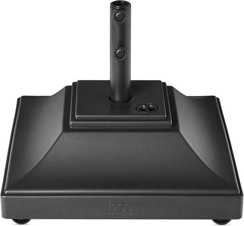 Best Choice Products Fillable Mobile Umbrella Base - Heavy Duty Square Stand with 4 Wheels, 120lb Capacity - Black