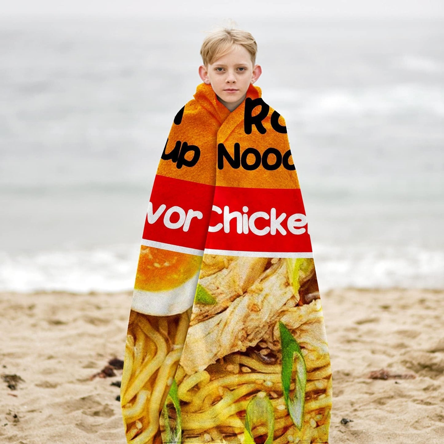 Sofevaim Ramen Blanket 50x60 Inch, Funny Food Blanket Flannel Throw, Soft Ramen Noodle Blanket for Kids Teens and Ramen Lovers, Cozy Gift for Bedroom Sofa Travel Nap