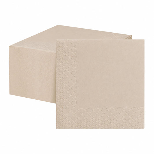 MORGIANA 200-Pack Bamboo Wedding Cocktail Napkins Disposable - 5 x 5 Inch Compostable Napkins for Parties, Bar