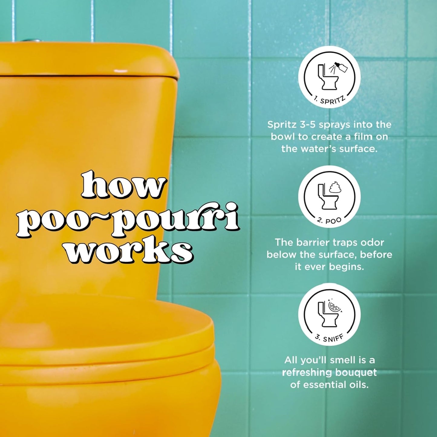 Poo-Pourri Before-You-Go Toilet Spray - Mistletoe Spritzes, 2 Fl Oz | Cypress, Cedar & Smoked Vanilla
