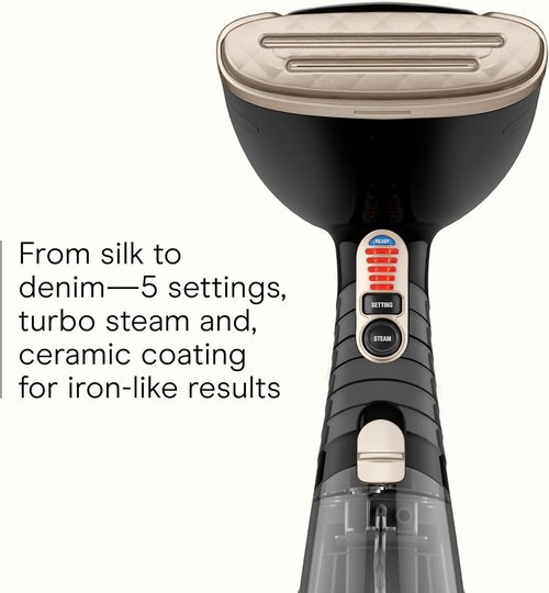 Conair Turbo ExtremeSteam 1875W Handheld Garment Steamer - Portable Design for Strong Steam | Black