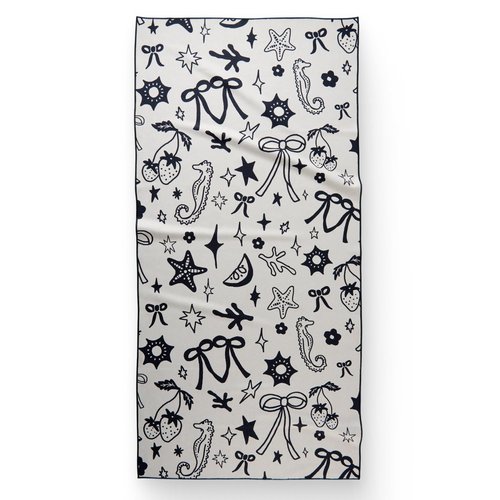 GEOMETRY Micro-Loop Beach Towel – Spring & Summer Collection – Quick-Dry, Sand-Resistant, Ultra-Absorbent Compact Towel for Beach & Travel (Earth and Sea)