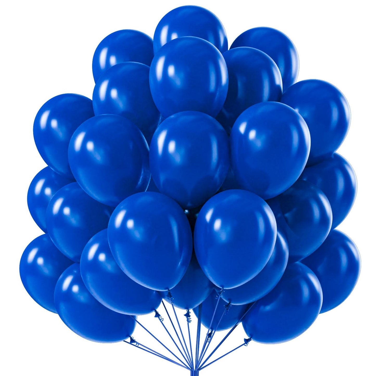 PartyWoo Royal Blue Balloons 100pcs 12 Inch Dark Blue Latex Helium Balloons for Birthday Gender Reveal Wedding Anniversary Baby Shower Graduation Under The Sea Beach Dog Party Decorations Blue-Y59