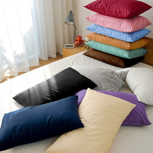 FLXXIE Pillow Cases - Soft Microfiber Queen Pillow Covers | Wrinkle Resistant, 2-Piece Set, 20x30, Sky Blue