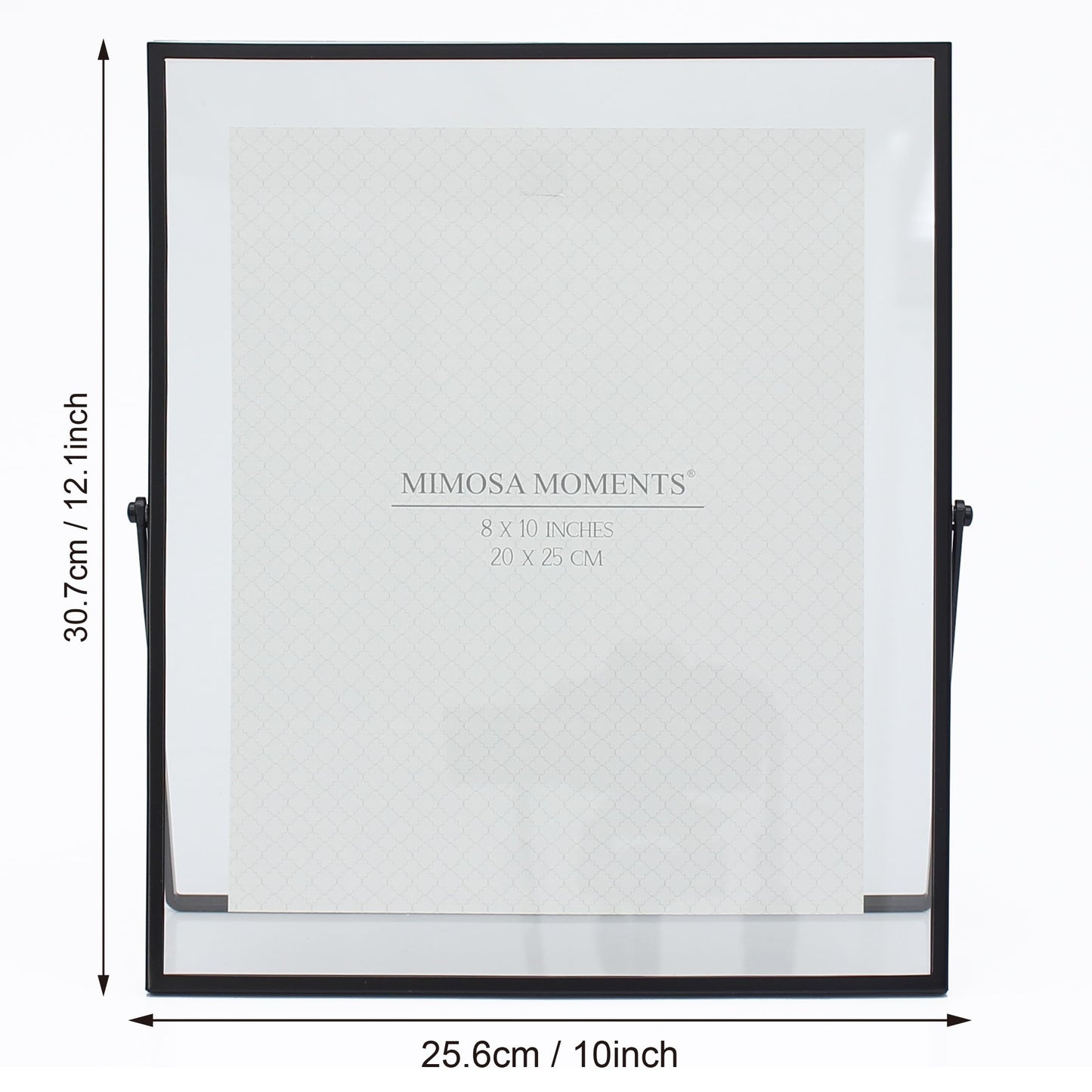 MIMOSA MOMENTS Black Metal Floating 8x10 Picture Frame