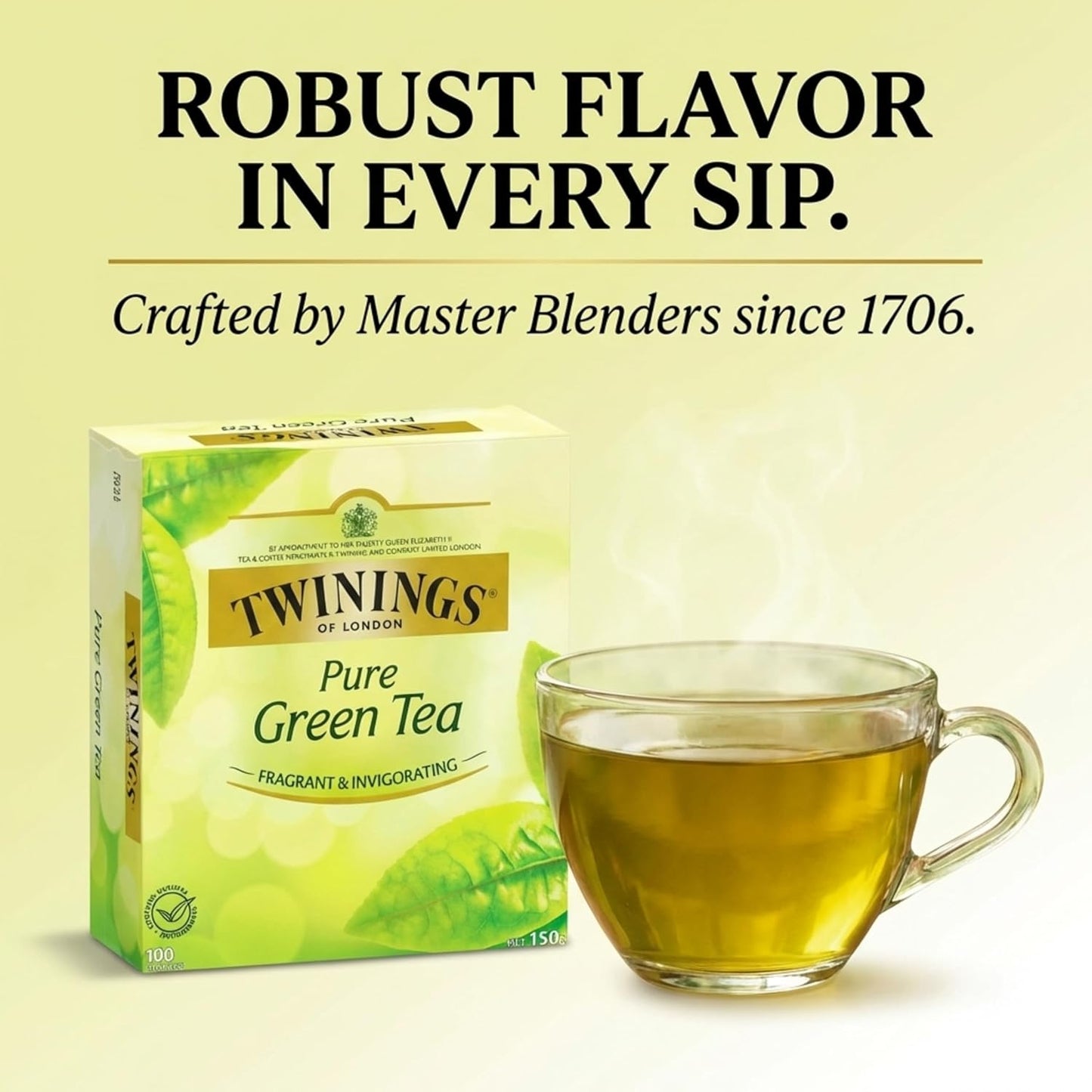 Twinings Green Tea Bags - All-Natural, Pure Flavor - 100 Count Pack