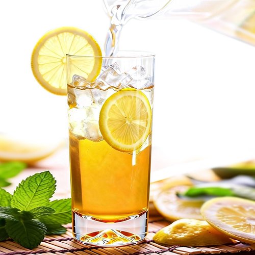 Drinking Glasses Set of 6, 16oz Glass Cups with Wide Mouth Design,Water Glasses for Bar Glassware, Premium Tall Glasses Drinking Set for Water, Beer, Juice and Cocktail, Unique Gifts for Christmas