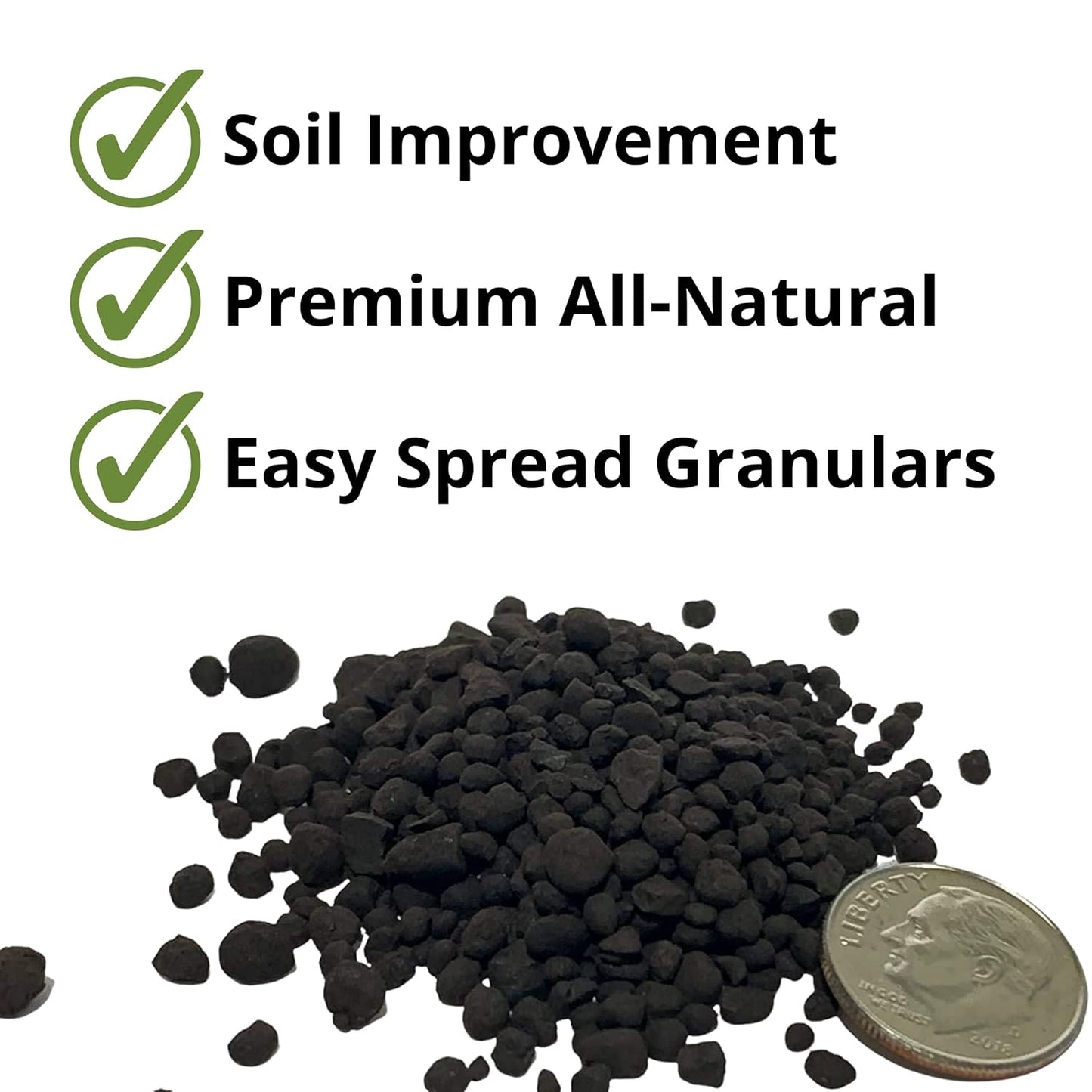 Live Earth Products Humate Soil Conditioner Granules - 15 lbs in Three Convenient 5 lb Bags