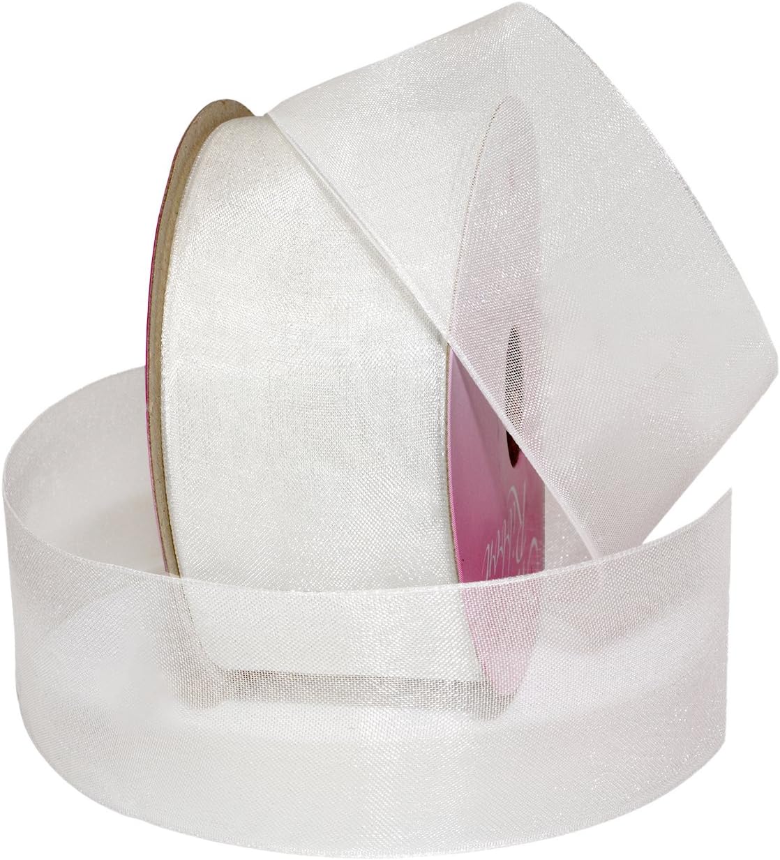 Red Organdy Nylon Ribbon - 5/8 Inch x 100 Yards | Morex 91803/100-609