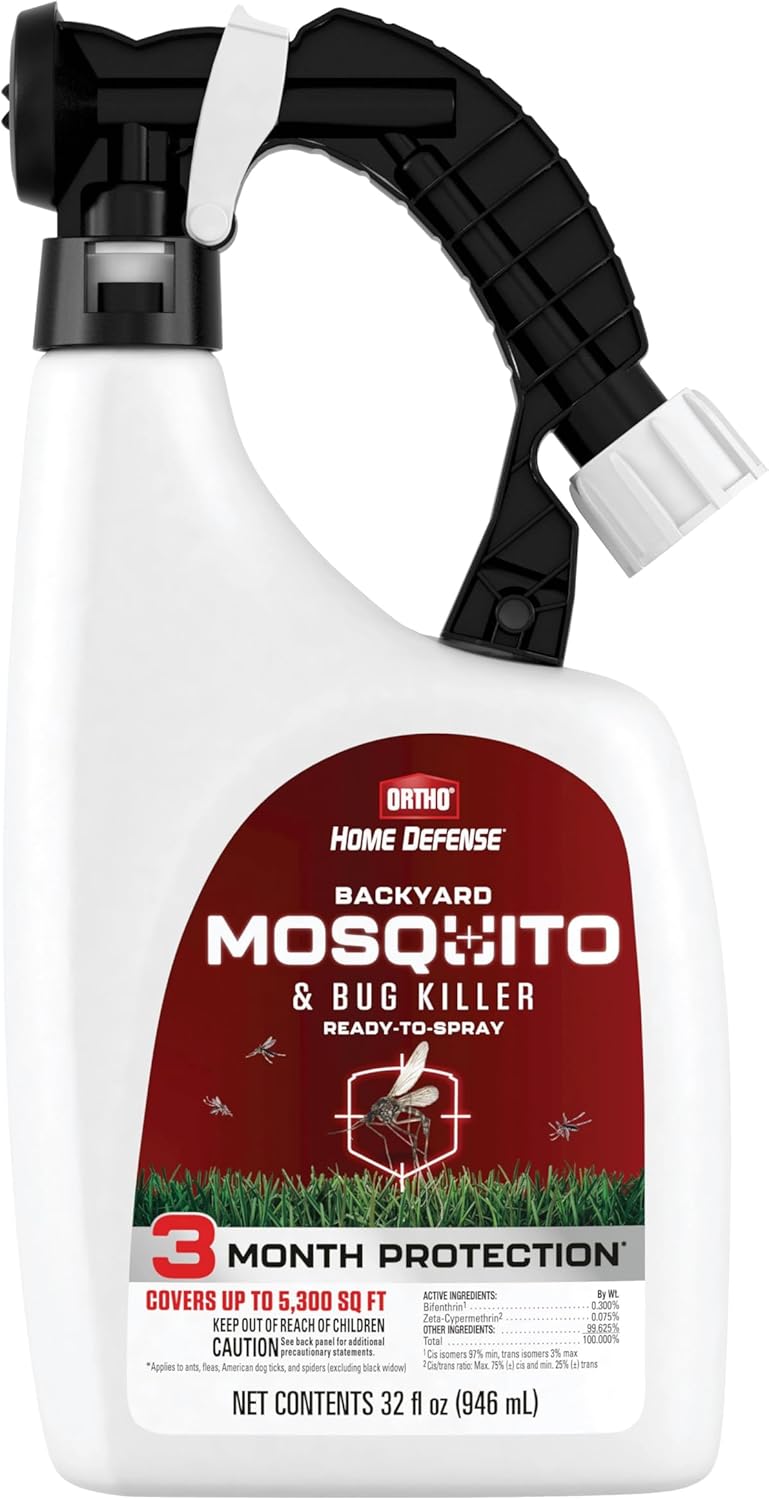 Ortho Home Defense Mosquito & Bug Killer - Ready-to-Spray Formula, 32 fl. oz. for Effective Pest Control