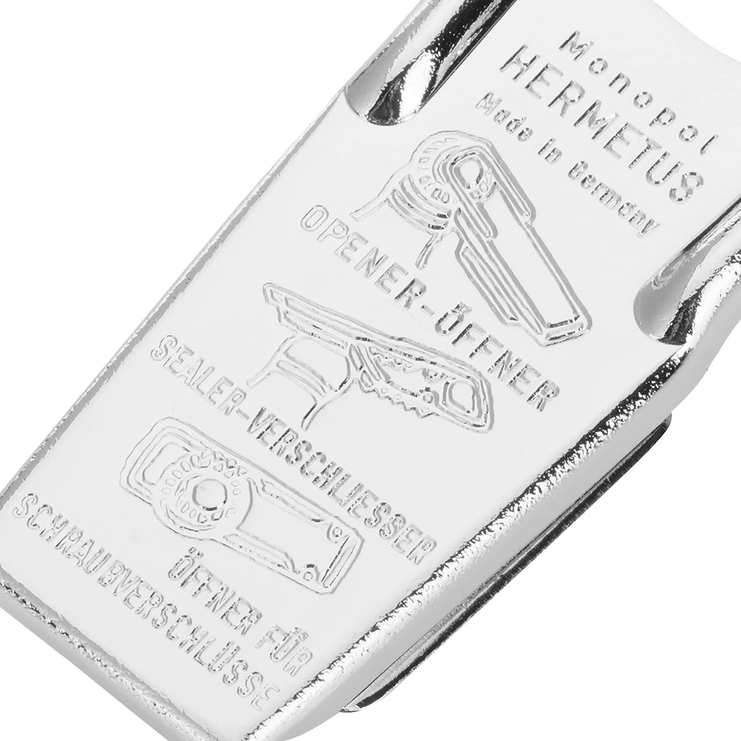 Westmark Hermetus Steel 3-in-1 Bottle Opener & Resealer – German Beer Bottle Opener with Airtight Seal, Made from Heavy-Duty Steel, Traditional Design