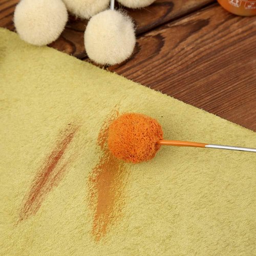 BUTUZE Wool Daubers - 25 Pcs Leather Dye Tool with Metal Handle for DIY Craft Projects