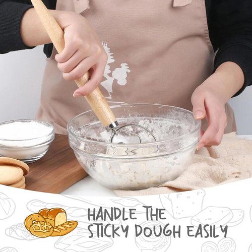 DOYOLLA Proofing Baskets for Sourdough Bread Making, Dough Proofing Bowls Kit with Cloth Liner + Scoring Lame + Scraper for Professional & Home Sourdough Bakers (Round,8.5 inch,Set of 2)