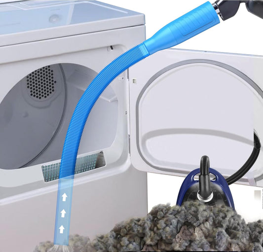 PetOde Dryer Vent Cleaner Kit - Versatile Lint Remover for Power Washer & Vacuum Hose, Multiple Combinations