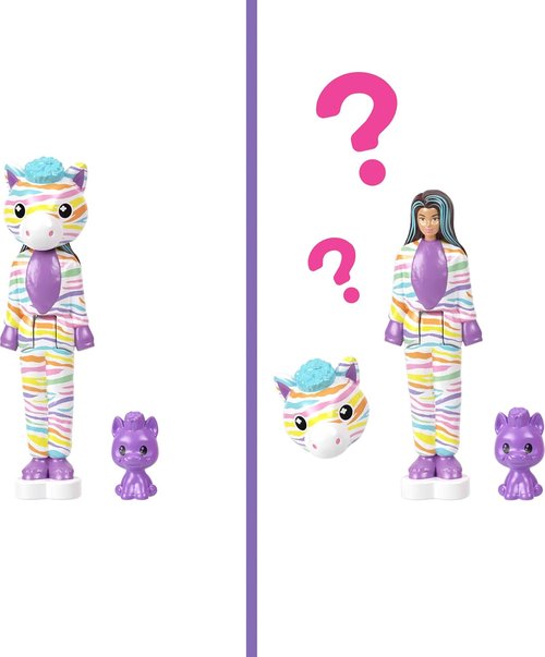 Barbie Mini Dolls Reveal Pack - 5 Surprise 1.5-Inch Dolls with Sensory Play Features | Styles May Vary