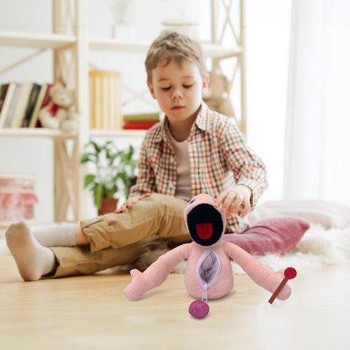 Adenzai Yeeps Plush - 8" Plush Toys, Stuffed Animals, Dolls in Beige Perfect for Kids and Adults, Ideal for Birthdays, Christmas -Cute Halloween Plush Toy (Style # 2)