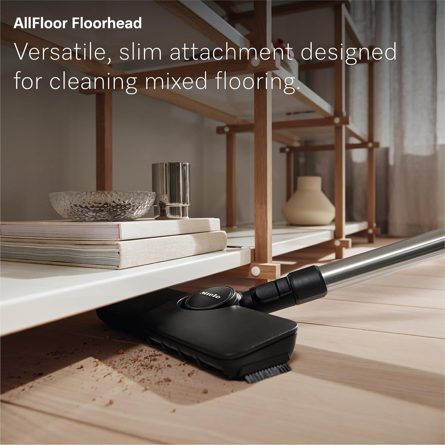 Miele Guard L1 AllFloor Bagged Canister Vacuum - AirClean Plus Filter, LED Display, Obsidian Black/Rose Gold