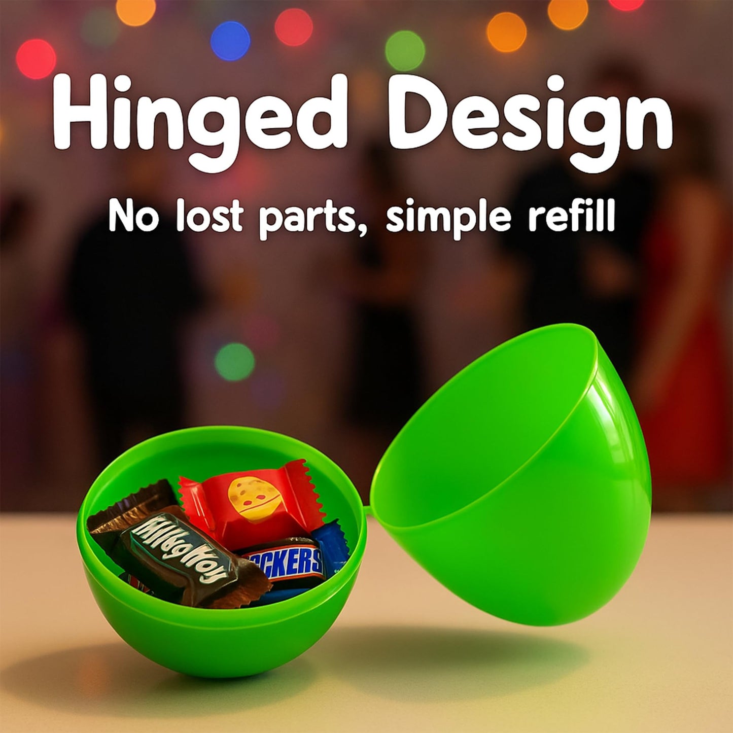Celmuron 12 Pack Large Easter Eggs – 3.74'' Bright Plastic Fillable Eggs for Easter Egg Hunt, Party Favors, Surprise Gifts
