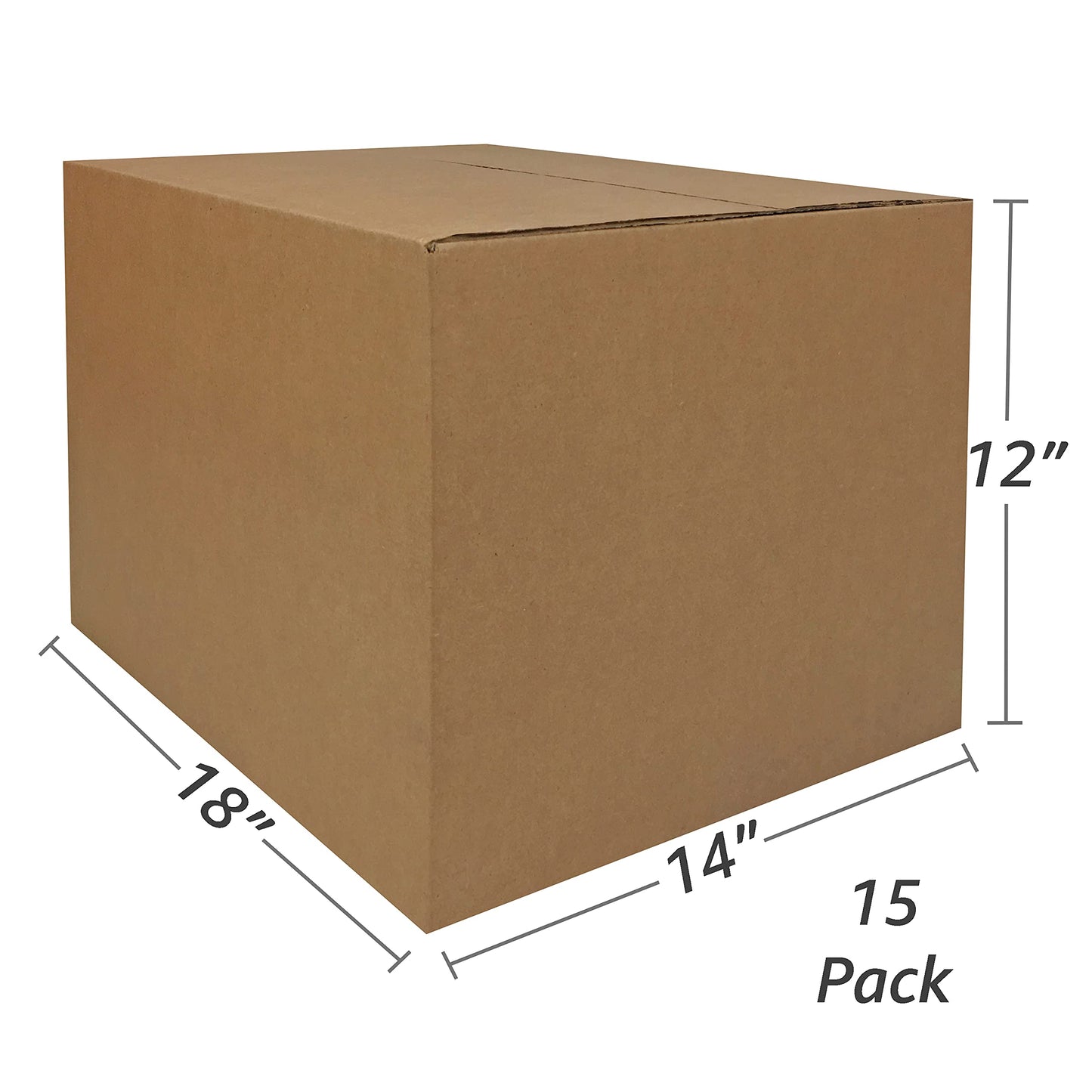 uBoxes Moving Boxes Bundles Medium Boxes 18" x 14" x 12" - Medium Boxes (Pack of 15)