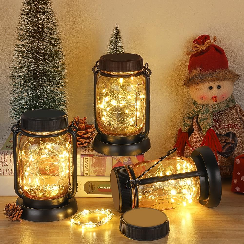 Battery Operated Fairy Lights - 50 LED Copper Wire String Lights with Remote & Timer, 16.4ft Waterproof Twinkle Lights for Christmas, Wedding & Home Decor