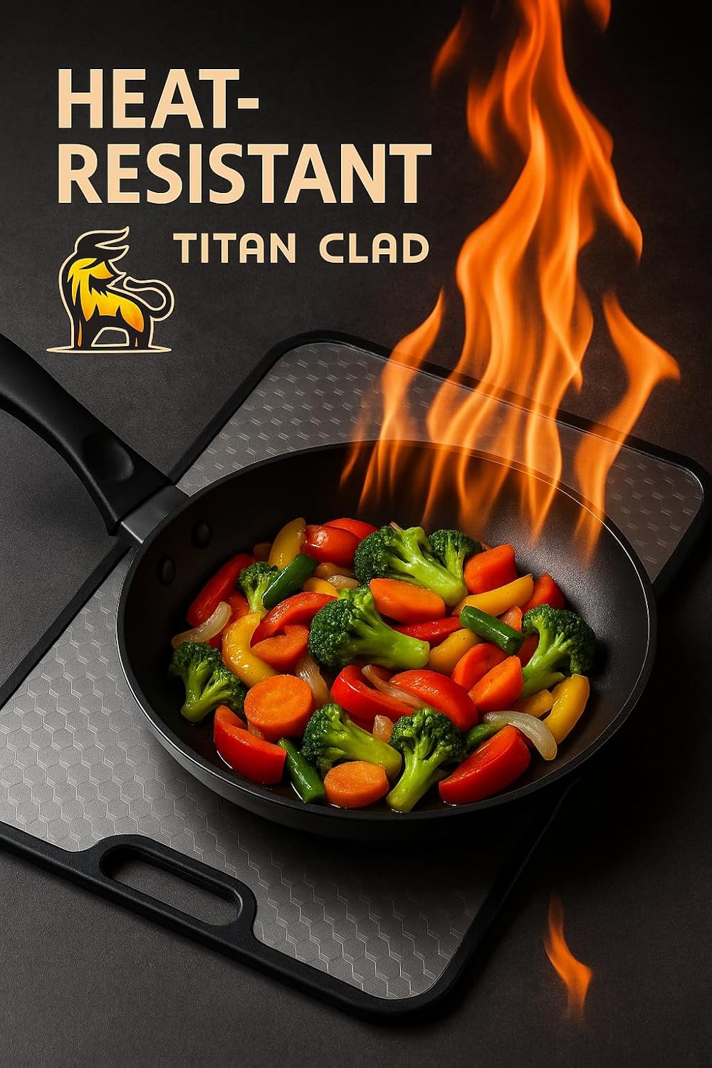 Titanium Cutting Board - Double-Sided Food Grade, Scratch Resistant & Dishwasher Safe | Large Size