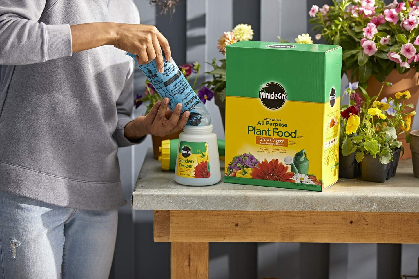 Miracle-Gro Water Soluble Plant Food - All-Purpose Fertilizer for Indoor & Outdoor Plants, 10 lbs (4-Pack)