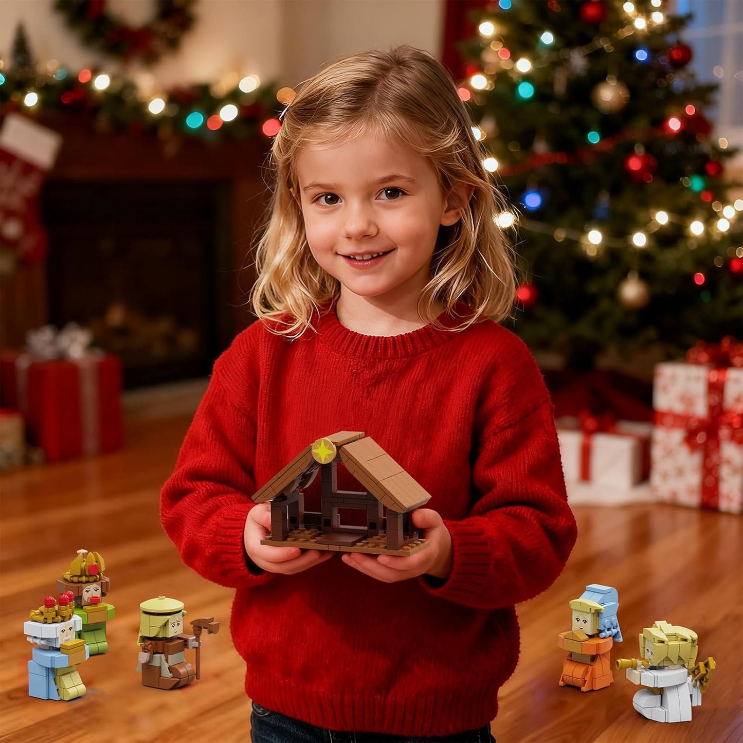 Nativity Advent Calendar 2025 - 24-Day Building Blocks Kit for Kids & Adults | Christmas Countdown Gift